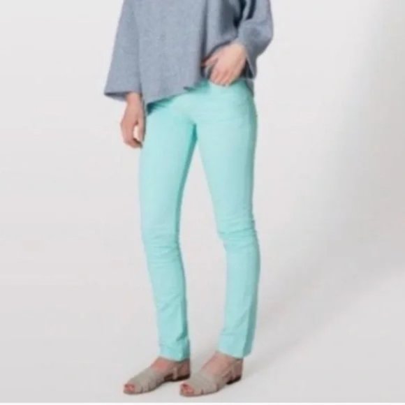 American Apparel The Slim Slack - Lite Turquoise Made in USA size 30 - Picture 2 of 2